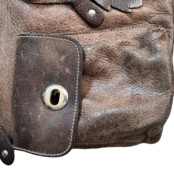 Roots Vintage Brown Crossbody Villager bag with Adjustable Strap - Picture 4 of 5